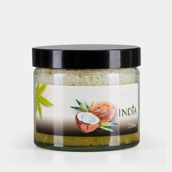 Esfoliante Corporal 100% Natural de Côco 250 ml - India Cosmetics