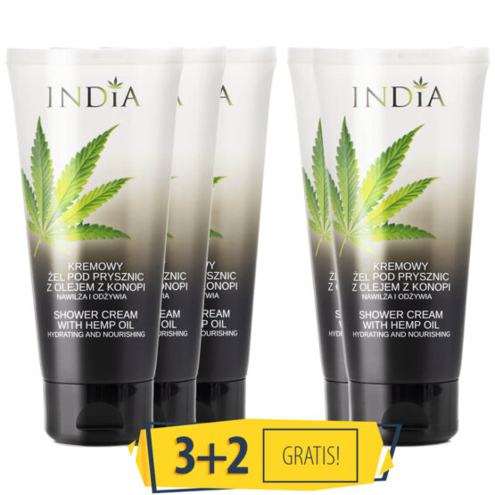 Pack Gel de Banho 200ml 3+2 Grátis – India Cosmetics